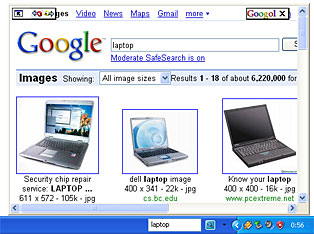 Googol Deskbar makes your web search life easier